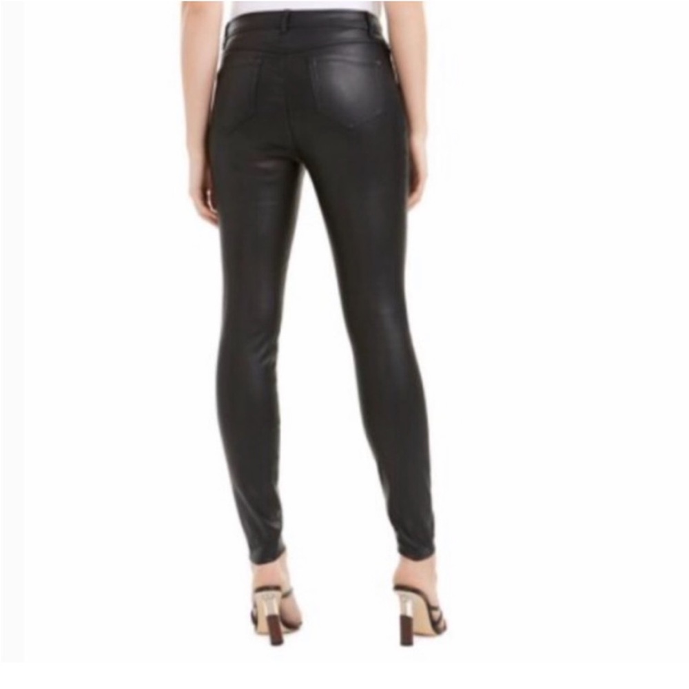 Black Skinny Jeans High-Waisted faux leather Bar 111 NWt